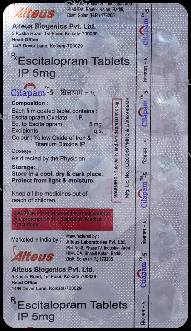 Cilapam 5mg Tablet 15s
