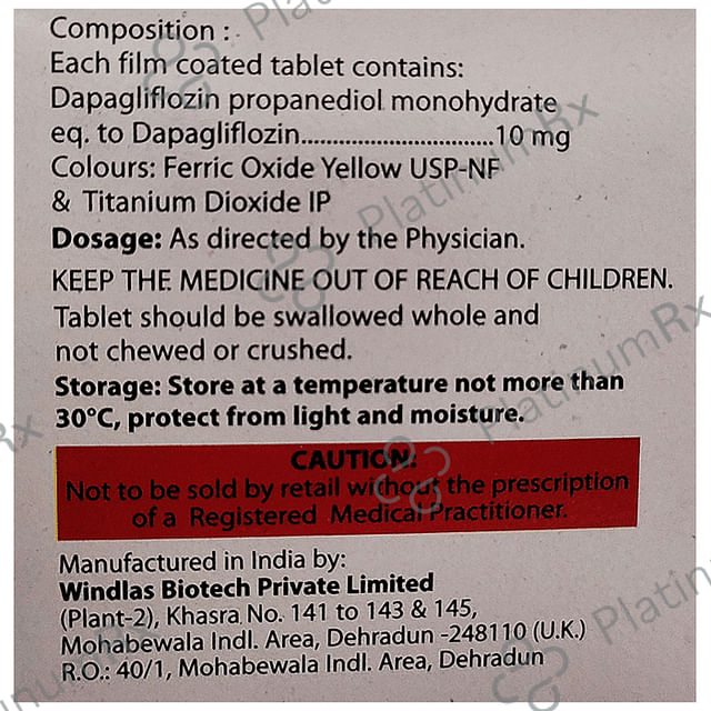 Dapabest 10 Tablet
