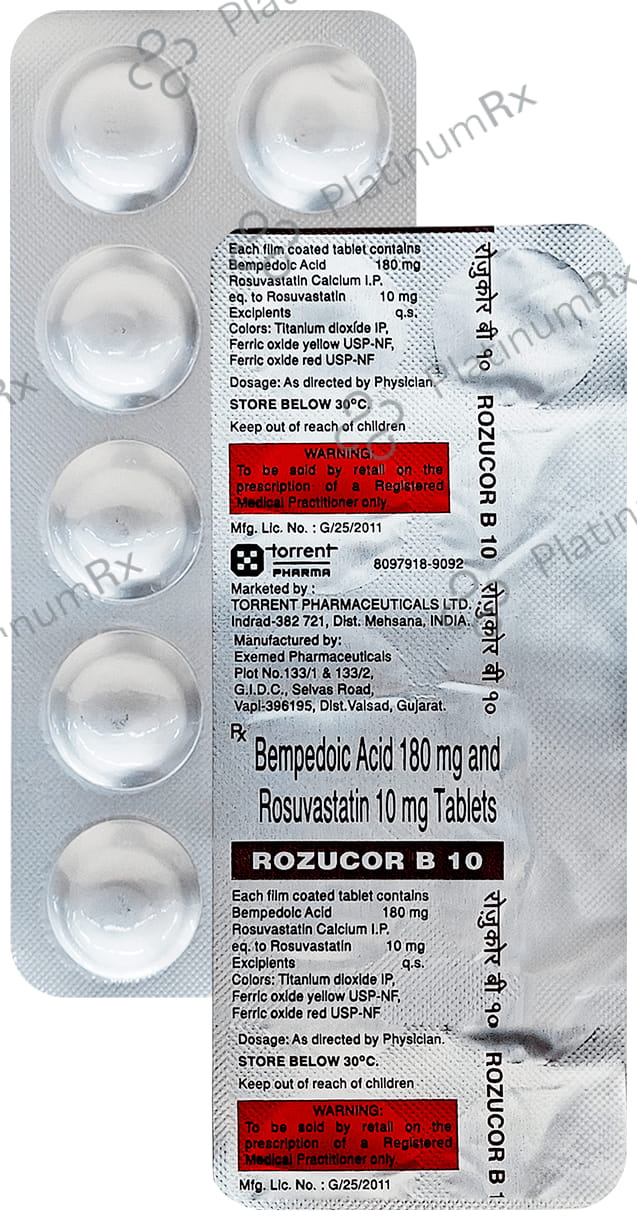 Rozucor B 10/180mg Tablet 10s