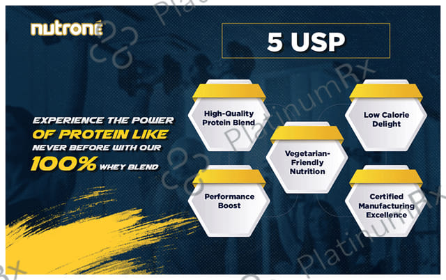 Nutrone 100% Whey Protein Powder Banana Vanilla with Shaker Free