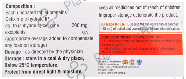 Denrifoxi 200 Tablet DT Pineapple 10s