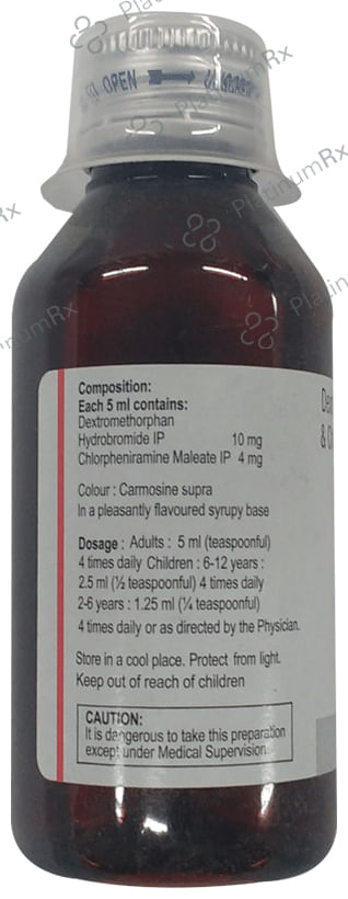 Norvent D 4/10mg Cough Syrup 100ml