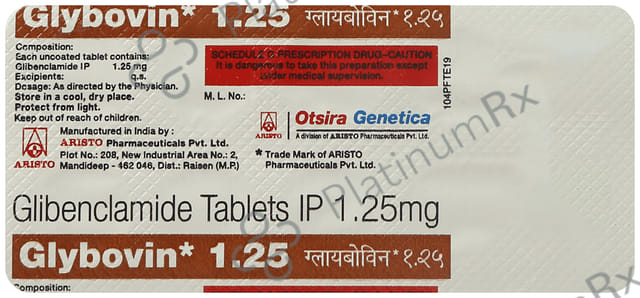 Glybovin 1.25mg Tablet 10s