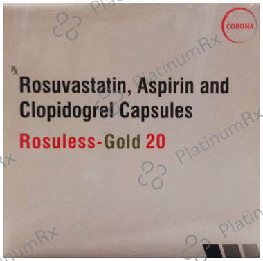 Rosuless Gold 20/75/75mg Capsule 15s