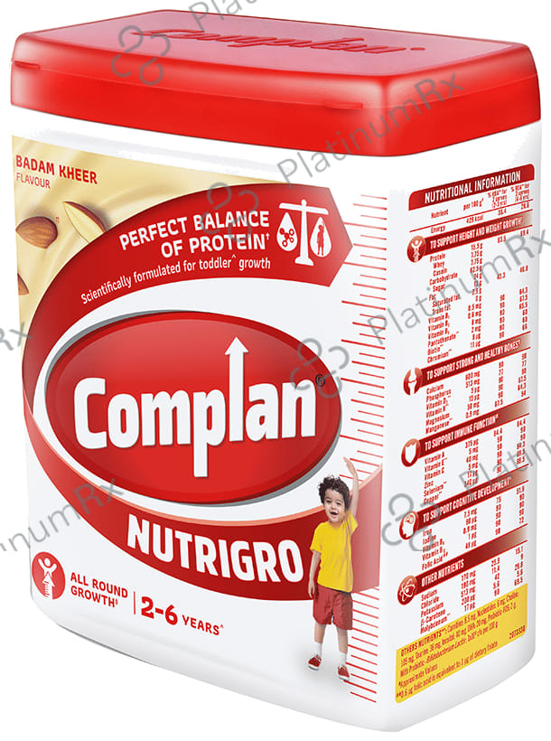 Nutrigro By Complan Protein 2 to 6 Years Badam Kheer Flavour Powder 400gm