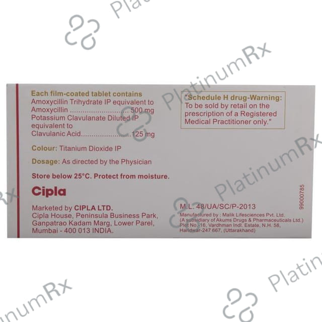 Novaclav 625mg Tablet 10s