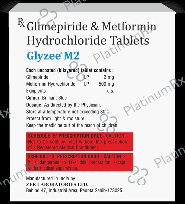 Glyzee M2/500mg Tablet PR 10s