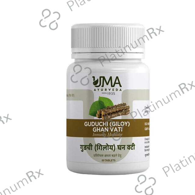 Uma Ayurveda Guduchi (Giloy) Ghan Vati Immunity Modulator