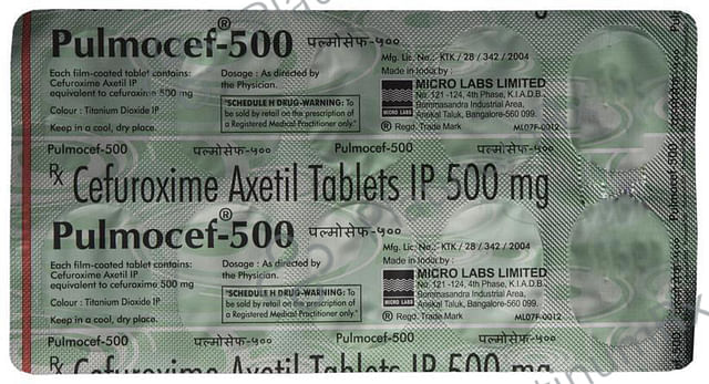 Pulmocef 500mg Tablet 10s