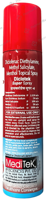 Meditek Diclotek Super Spray (55gm Each) 1 Bottle