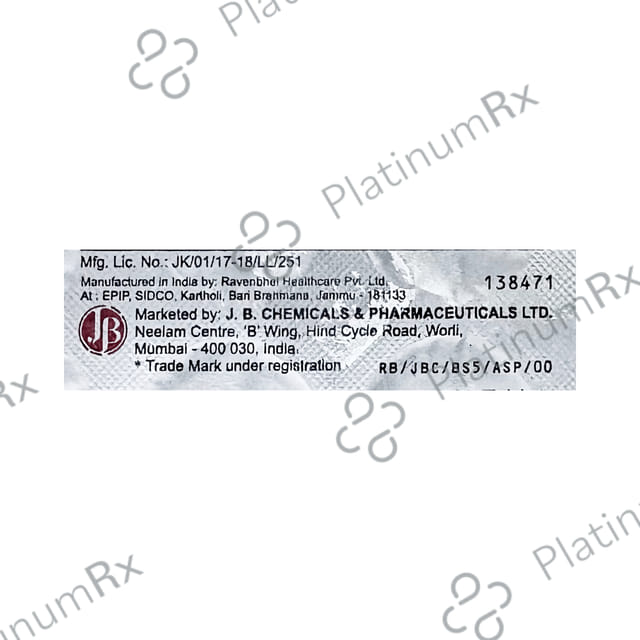 Bisotab T 5/40mg Tablet 10s