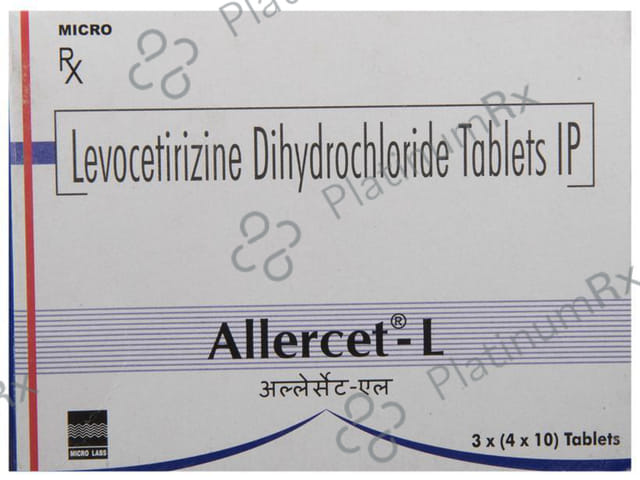 Allercet L 5mg Tablet 10s