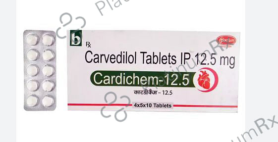 Cardichem 12.5mg Tablet 10s