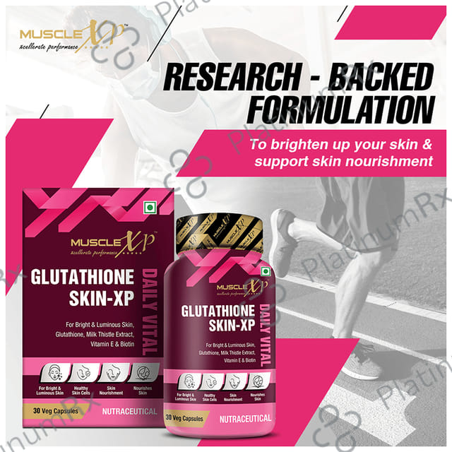 MuscleXP Glutathione Skin-XP Daily Vital Veg Capsule 30s