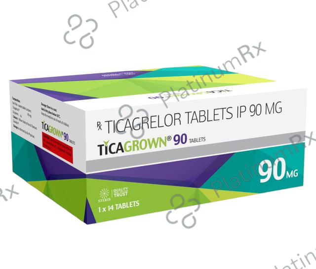 Ticagrown 90mg Tablet 14s