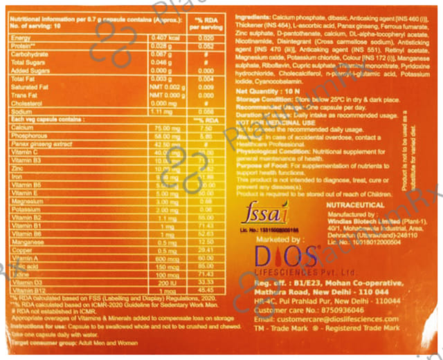 Fitjee Gluten Free Capsule 10s