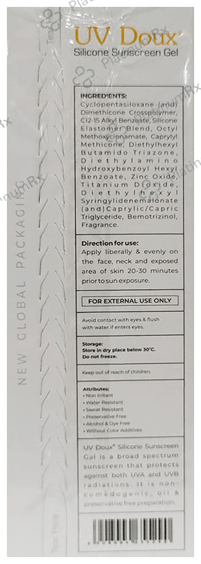 UV Doux Silicone Sunscreen SPF 50 Gel 50gm