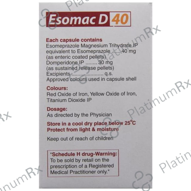 Esomac D 40/30mg Capsule SR 10s