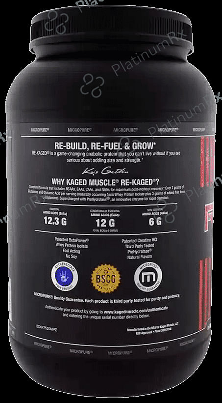 Kaged Muscle Re-Kaged Anabolic Protein Fuel Powder Orange Cream