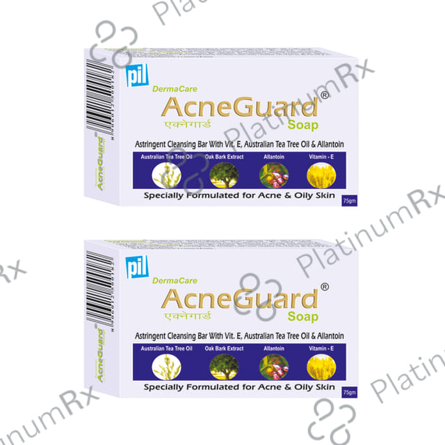 Acneguard Soap (75gm Each) 2 Soap