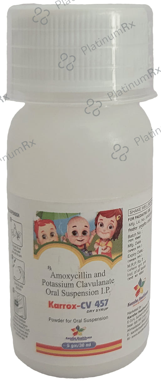 Karrox CV 457 400/57mg Dry Syrup 30ml