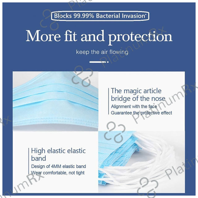 Isha Surgical 3 Ply Face Mask 100 masks