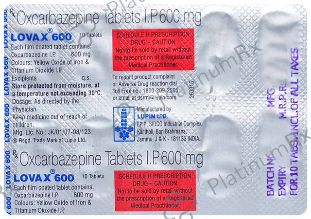 Lovax 600mg Tablet 15s