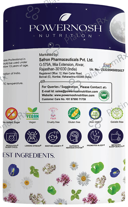 PowerNosh Nutrition Sleep Gummies Mango