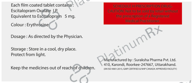 S Citlop 5mg Tablet