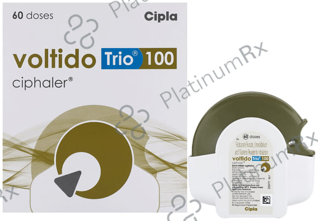 Voltido Trio 100 Ciphaler Inhaler 60MDI