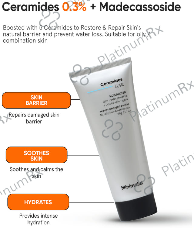 Minimalist 0.3% Ceramides + Madecassoside Moisturizer - Repairs Damaged Barrier