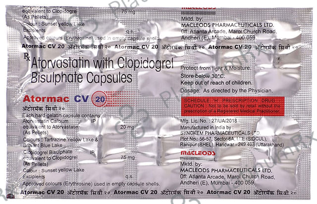 Atormac CV 20/75mg Capsule 10s