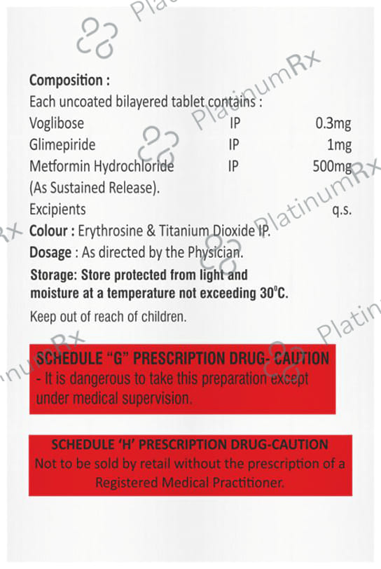 Voglivil GM 1/0.3mg Tablet SR 10s