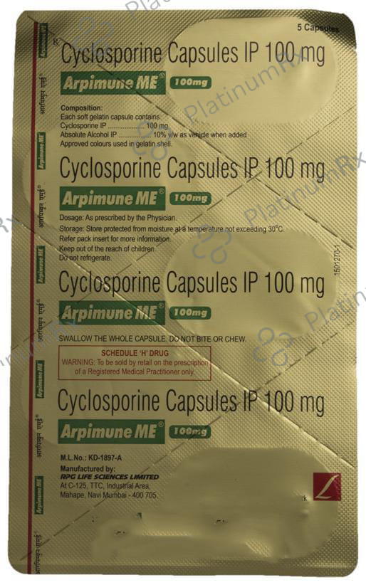 Arpimune ME 100mg Capsule 5s