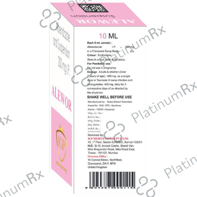 Alewor Oral Suspension 10ml