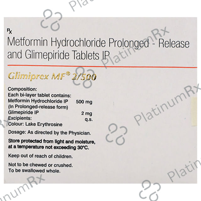 Glimiprex MF 2/500 Tablet PR 10 Tablet PR