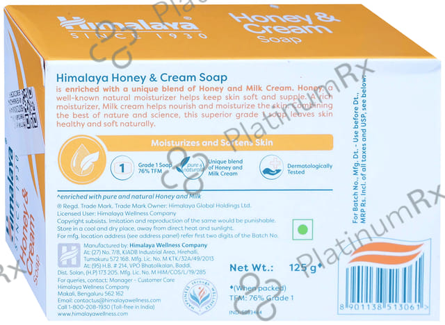 Himalaya Herbals Honey & Cream Soap 125gm
