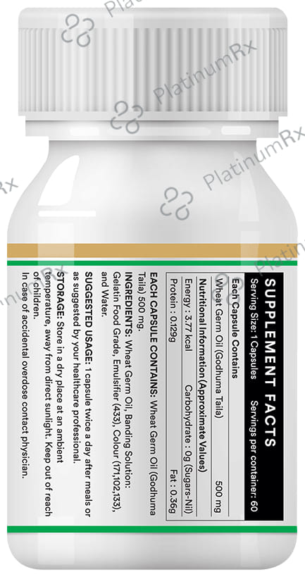 Inlife Wheat Germ Oil 500mg Capsule