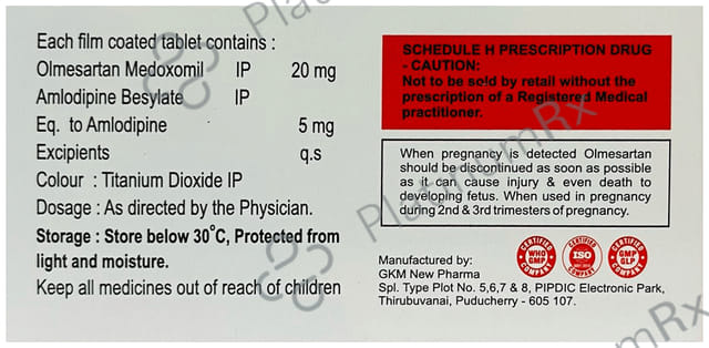 Olcend AM 20mg Tablet 10s