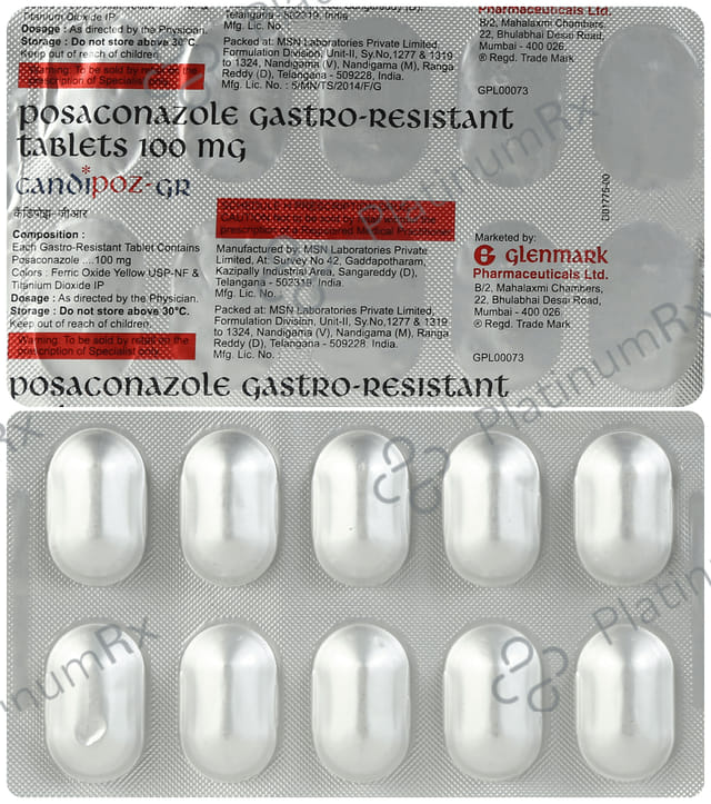 Candipoz GR 100mg Tablet 10s