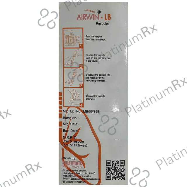 Airwin LB 500/1.25mg Respules 5X2ml