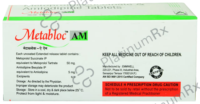 Metabloc AM 5mg/50mg Tablet