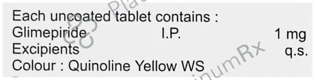Glimicure 1mg Tablet 10s