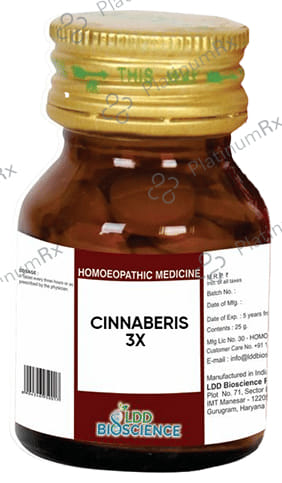 LDD Bioscience Cinnaberis 3X 25 gm