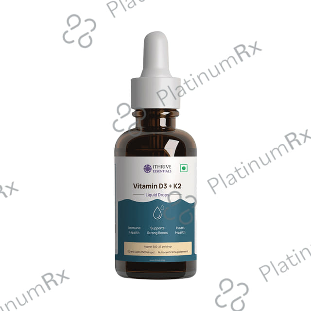 iThrive Essentials Vitamin D3+K2 Liquid Oral Drops