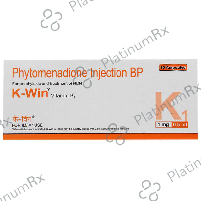 K Win 1mg Injection 0.5ml
