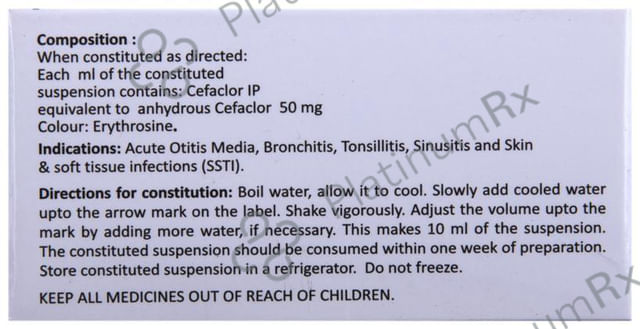 Distaclor 50mg Oral Suspension 10ml
