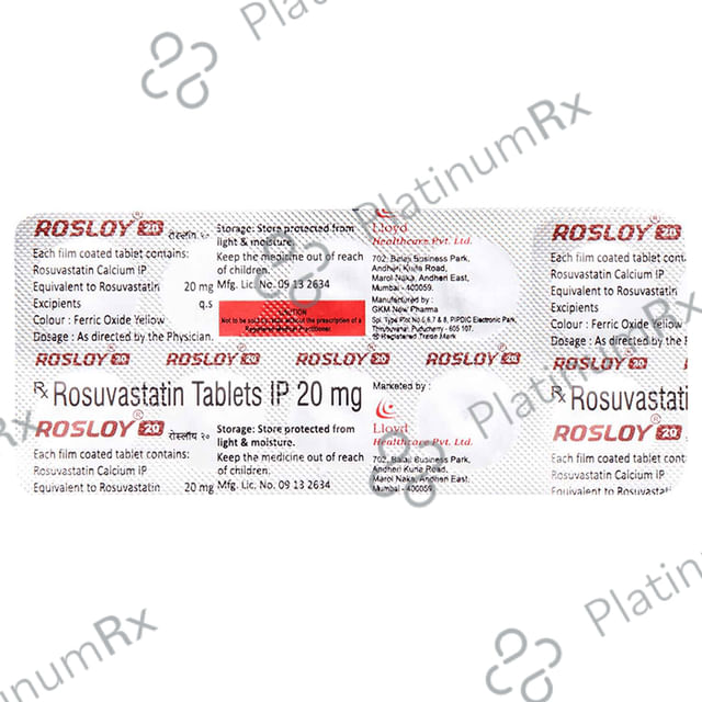 Rosloy 20 Tablet 10 Tablet