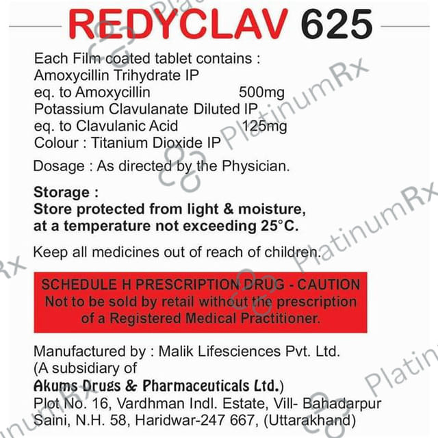 Redyclav 625 Tablet