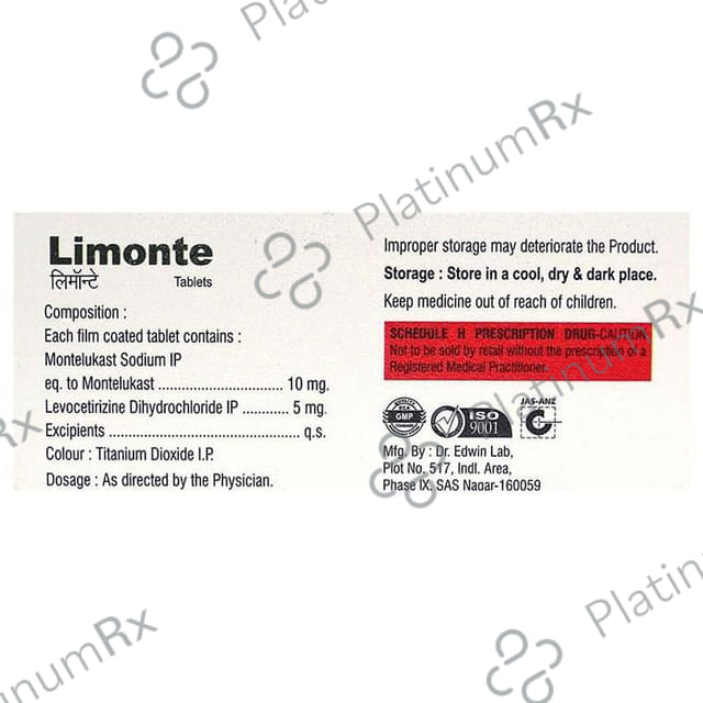 Limonte Tablet 10 Tablet Linchpin Biosciences Pvt